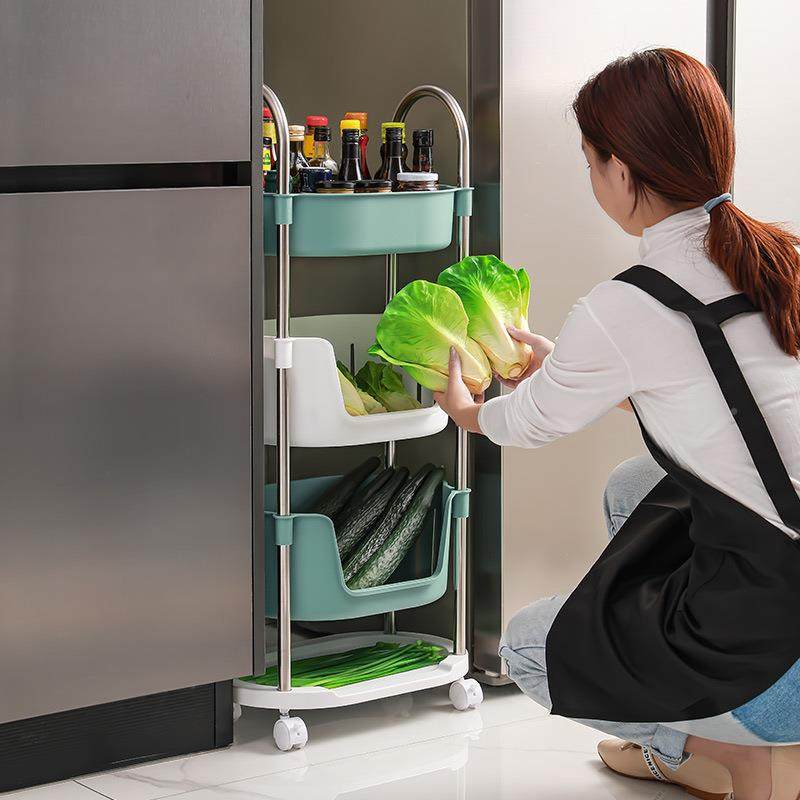 厨层房置滑物架小车落地多移动轮收纳架蔬菜推碗筷QH-564/5储物架,厨房/烹饪用具,抹布架/厨房清洁收纳架,淘宝优惠券,粉丝福利购,淘宝优惠卷
