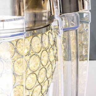 品水装精饰吊扇灯餐厅客晶厅水晶灯带罩灯吊灯隐SJ形风扇灯