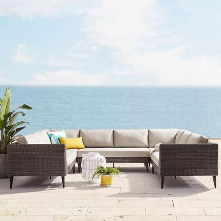 户外藤编家具庭院花园别墅泳池海7沙发室外边防水晒手工防藤编织