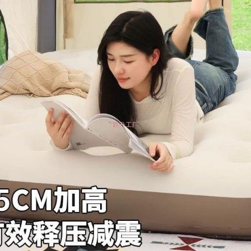 新款全自动气垫床单人MIQ气床可叠双人垫家折用户充外便携充气气