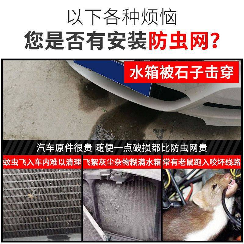 比亚迪汉DM-i中网防虫网汽车改装汉EV水箱防护防尘防蚊虫柳絮配件