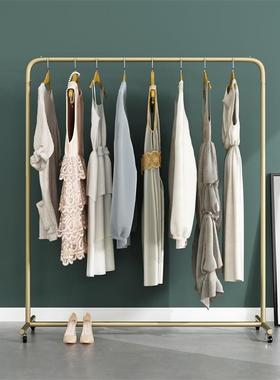 阳台衣晒架衣MHV帽架服装架单式家晾用挂衣架卧室服装架加粗杆带