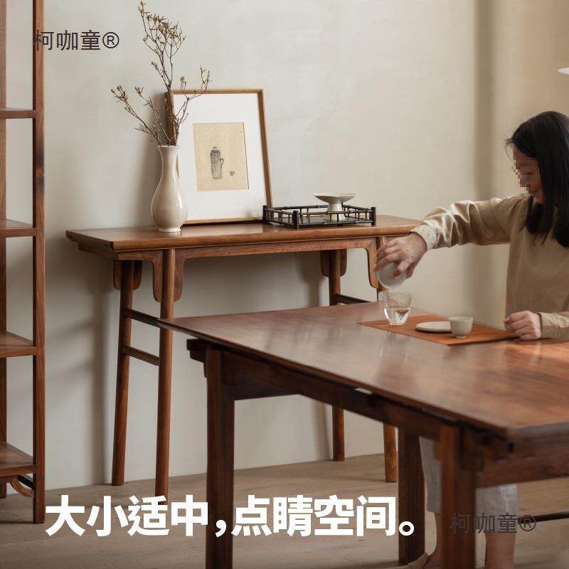 新中式#明式轻奢实条案头案玄关桌条几端景台供桌平木中JA-SY-KT