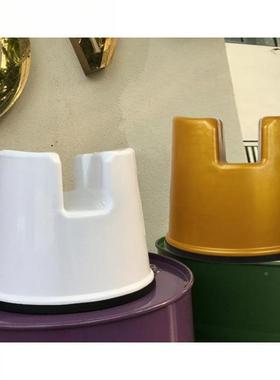 日式加沐浴室矮凳XDO凹型塑料人家用创意厚防子滑洗澡老可用椅防