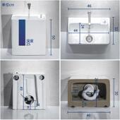 大A9L加高50cm侧高度拖把池阳台长46盆方形陶瓷洗拖布号墩布池可