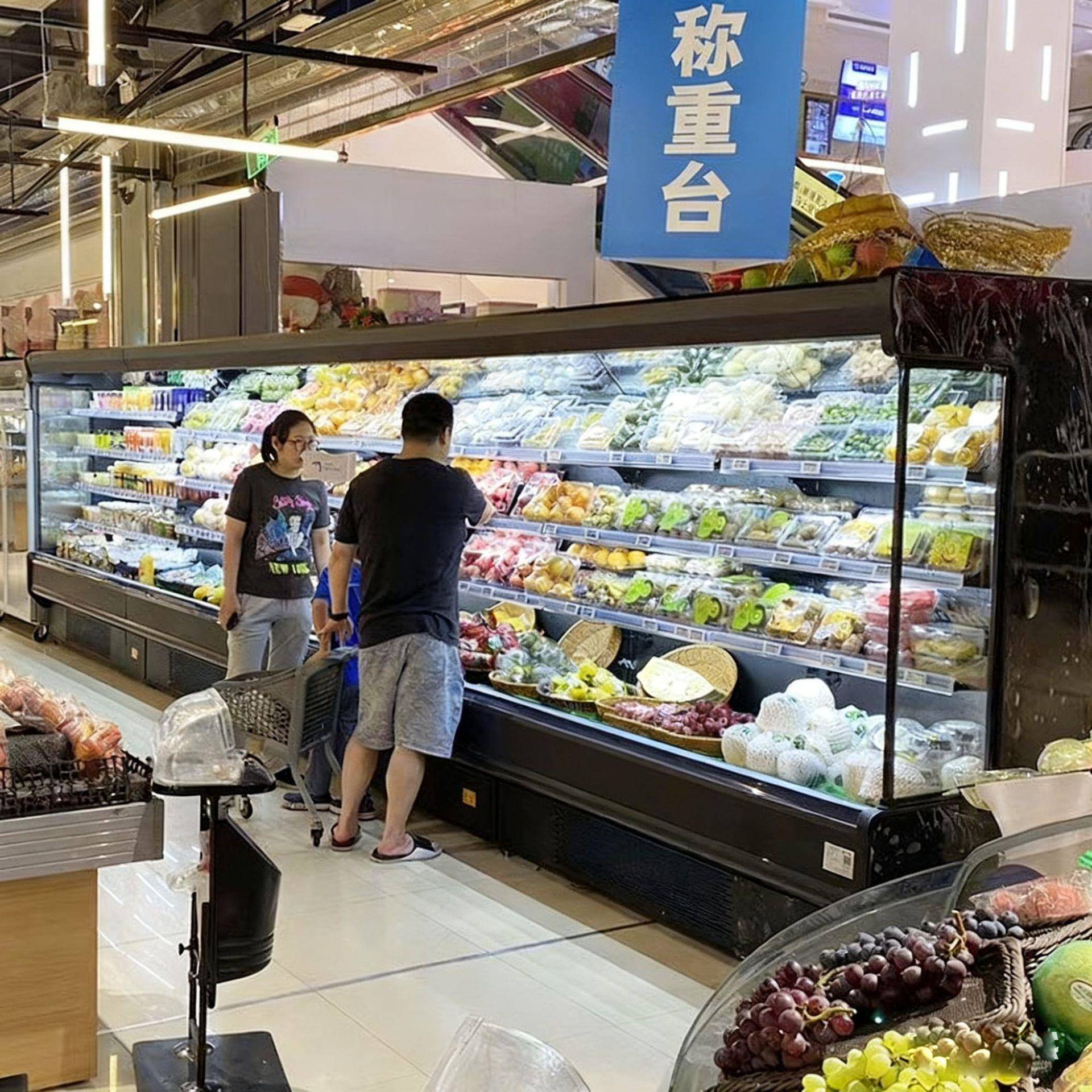 水果风幕水果店冷藏展示柜水果豪华832冷柜水柜果超市风幕柜11SY