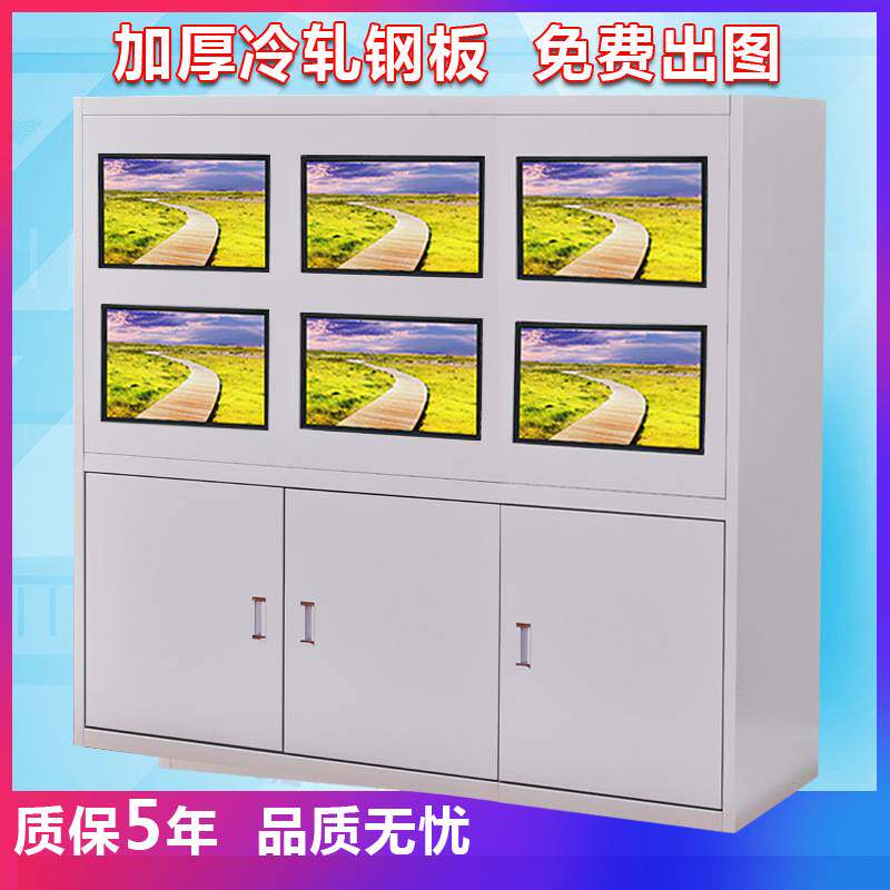 监控安防电视墙无缝拼接屏机柜加厚工期短控制室指挥中心操作台