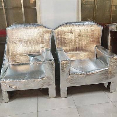 GZQ厂家生产层气复合铝膜屋顶膜隔热外墙保泡温材双料铝膜气泡反