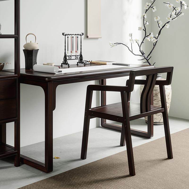 新中式书桌法桌法实395木书画案简约办公桌办公桌书桌家用书画桌