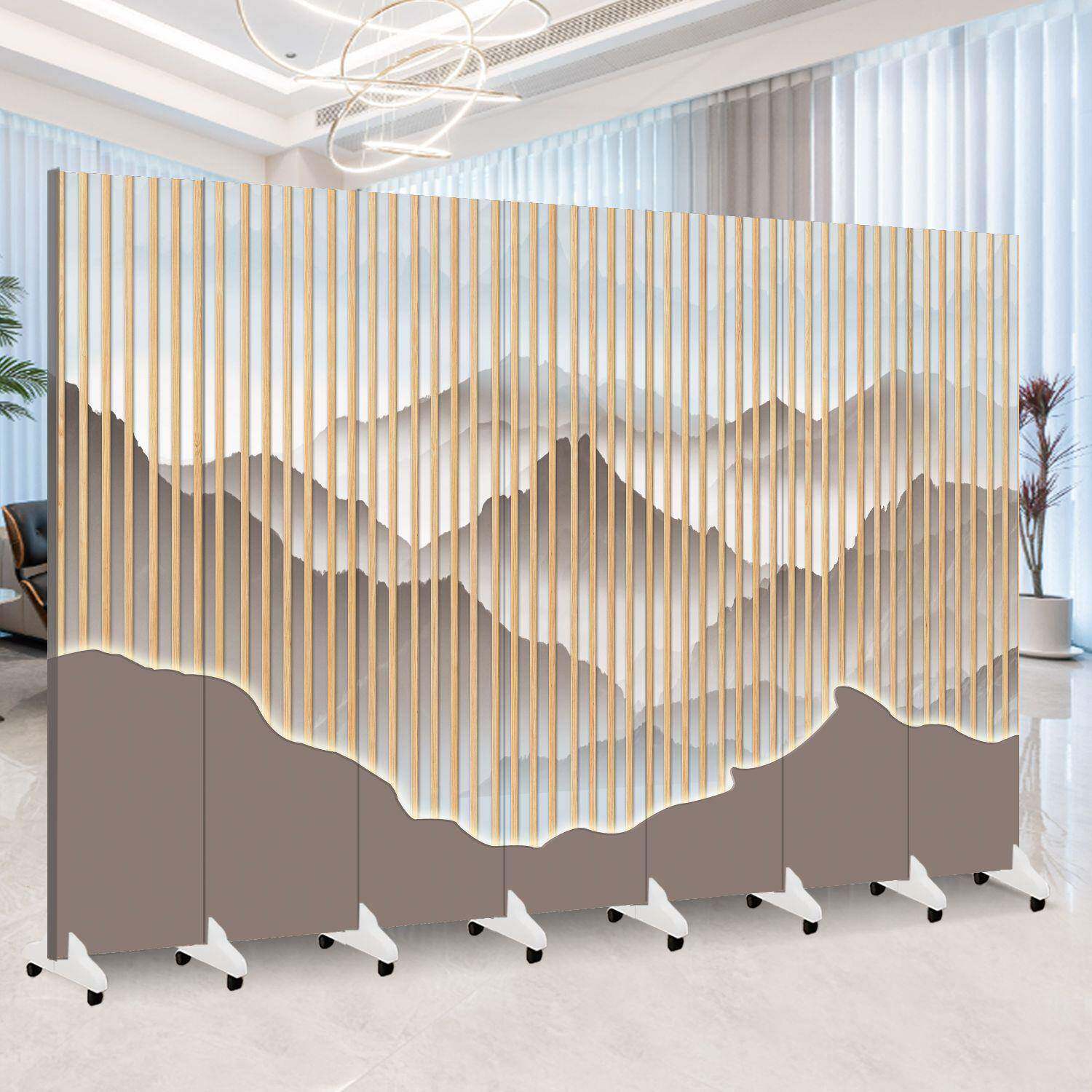 屏风断客厅简折约现代办公室防厕隔所无品牌/水遮挡墙折叠移动玄