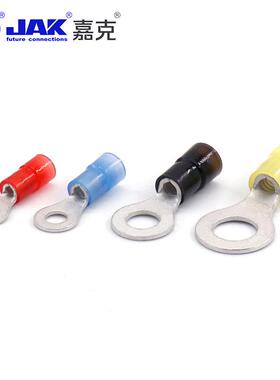 R子VN1.25圆形压端157紫铜圆型尼龙预绝铜缘接线端头鼻子冷电线接