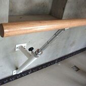 升降挂墙壁舞蹈把杆碰珠升降式 舞蹈压腿杆自锁水曲柳舞蹈把杆扶手