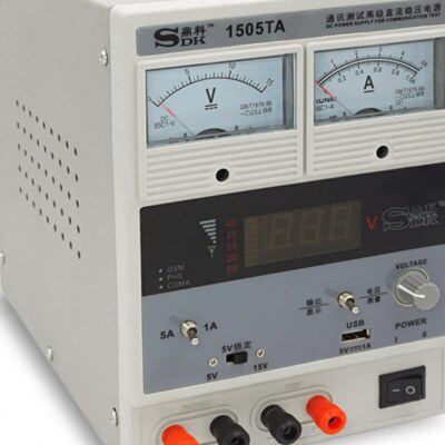 鼎科手机平板维修稳压电源 1505TA电源表测电压信号 15V5A大功率