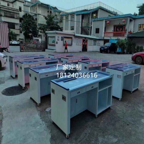 太原市审讯桌多功能一体来图来样定制钣金钢制烤漆桌蓝白色审讯台,商业/办公家具,审讯/审判桌,淘宝优惠券,粉丝福利购,淘宝优惠卷