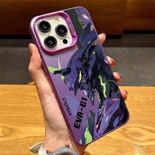 适用于iPhone16ProMax手机壳EVA初号机新款iQOO12中国风14pro小米17创意一加Ace5竞速版11全包mate60保护套软