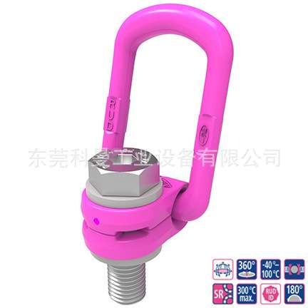 德国RUD进口加长侧向旋转吊环VLBG系列原装路德100级吊环吊具索具