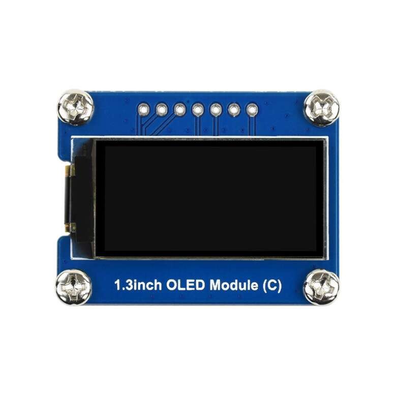 树莓派显示屏 1.3寸OLED黑白显示器扩展板 SH1107驱动SPI I2C接口