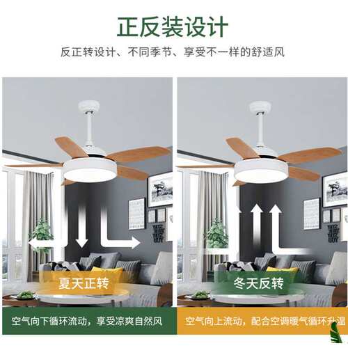 42寸亚克力风扇吊灯 现代简约led卧室客厅风扇灯 静音led吊扇灯