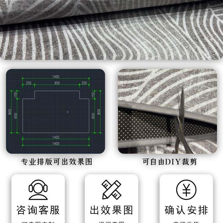BLSRR0入户防门地垫进门地毯门口轻家用玄门垫滑客厅奢关脚垫可裁