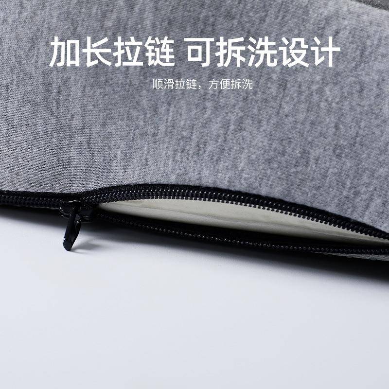 记忆棉连体坐垫靠背一体靠垫靠学生公室椅子一体式坐椅枕垫汽车办