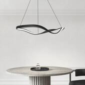 黑色极简主灯意客厅灯式 计感餐厅卧室灯吊现代简522约圆形大厅设