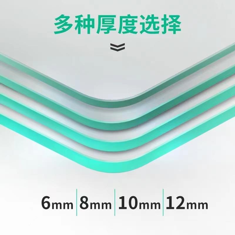 玻琅森LX圆钢化璃桌面餐桌茶玻璃面电视柜台面耐几高温桌垫玻长方