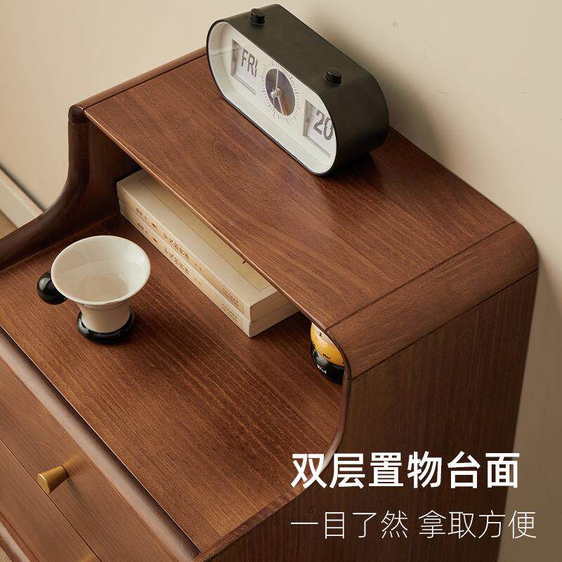实木用卧室床边纳柜小型床头柜现家CYB小柜子储物柜代收床边置物