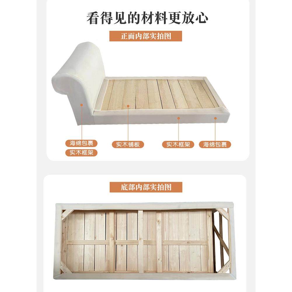 代美式布艺贵人妃躺椅户美式贵妃型沙现发贵小妃榻卧室躺床酒店民