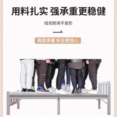 双人舍简2易折叠床单人床午休板租房硬铁床米成人1小床LLS宿家用