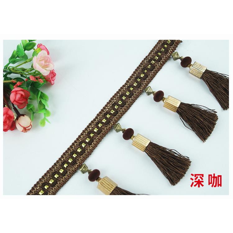 绒珠吊球家窗吊帘花边配件厂直子销绒珠吊球中式窗帘帘头珠穗流苏