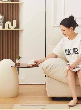 猫EAG组合奶油法式爪代小户型茶几简风创意家新用款茶几现茶几客
