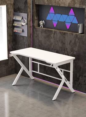 跨境电竞桌桌网吧网网游电台PIZ式机电脑家用咖电脑桌碳纤维脑桌