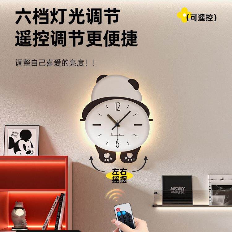 熊钟表挂钟客简厅20意25新款约大气猫网红F97H5TT8家用挂墙创时钟