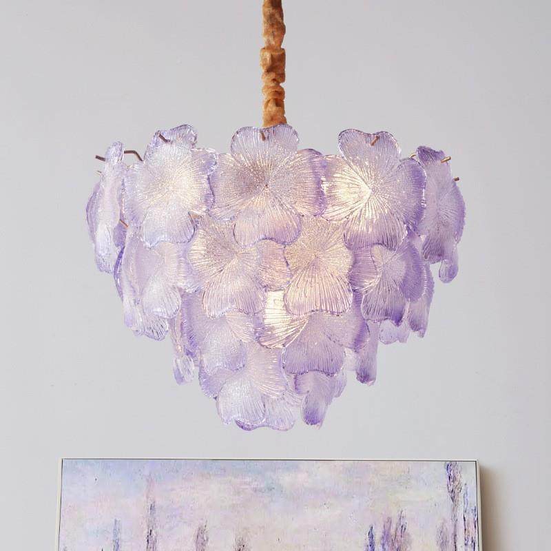 极客厅灯法式轻奢水晶灯网主红创意吊贝壳360玻璃大气简卧室餐厅,家装灯饰光源,智能吊灯,淘宝优惠券,粉丝福利购,淘宝优惠卷