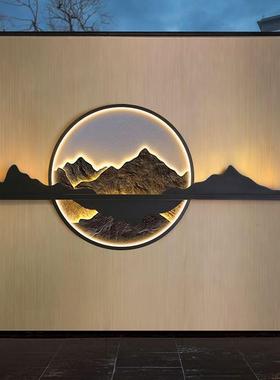 新庭中式太阳能院壁灯户外造景装JUR饰景灯观水别墅围墙防灯影壁