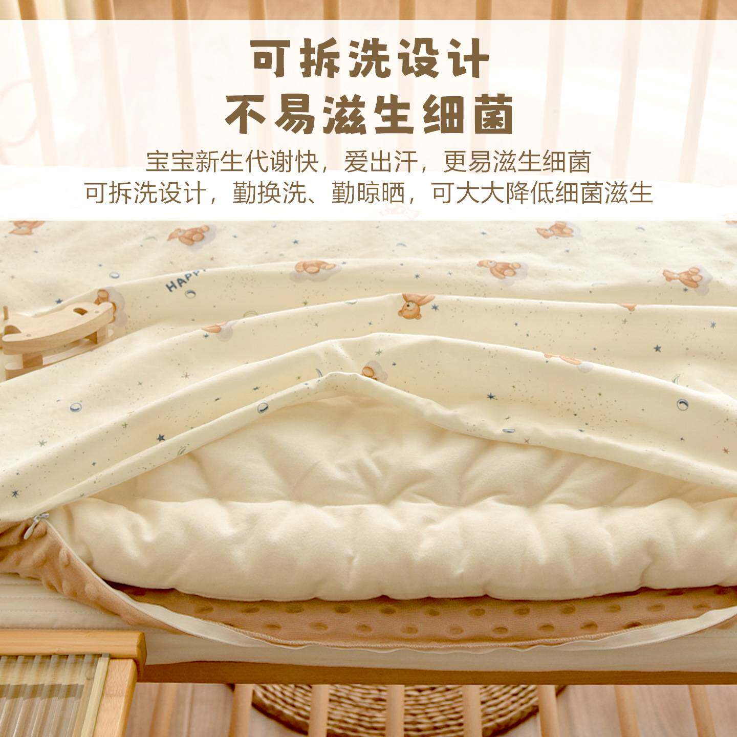 宝宝纯棉花床垫新生婴儿秋冬加厚床褥子幼儿园儿童拼接床铺被垫子