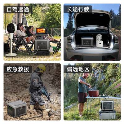 ALLPOWERS户外电源超大容量R2500 磷酸铁锂储能电源 UPS电源 储能