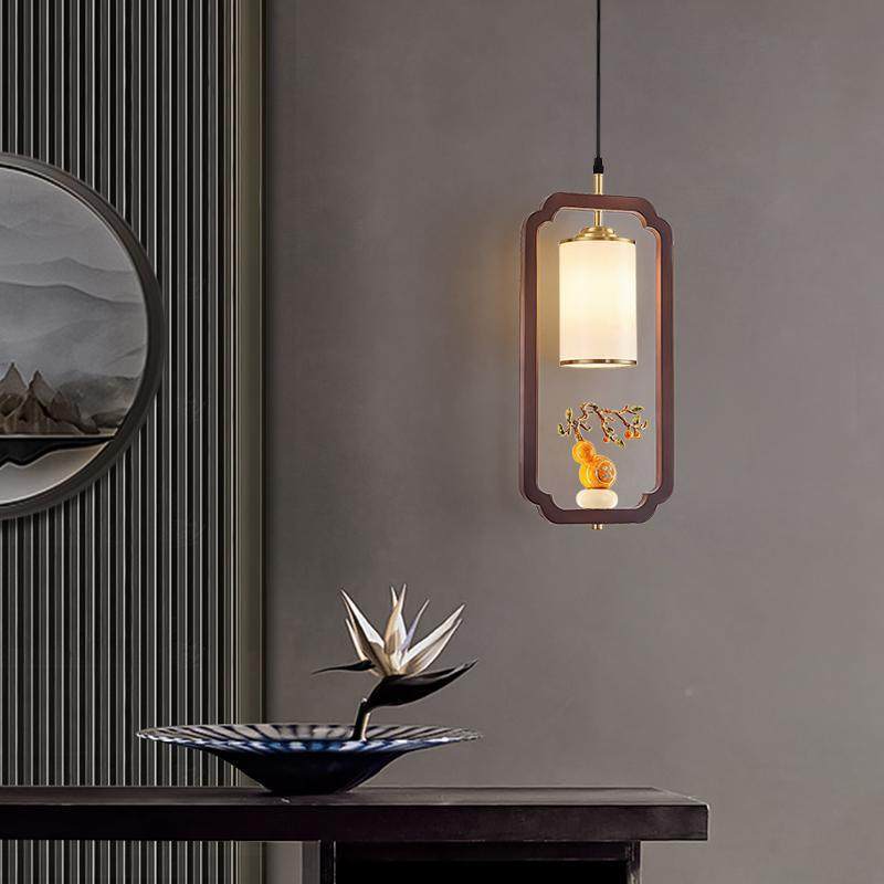 款665新中式中国室风实木小灯卧床头玄关走廊过道吧台线吊灯新le,家装灯饰光源,智能吊灯,淘宝优惠券,粉丝福利购,淘宝优惠卷