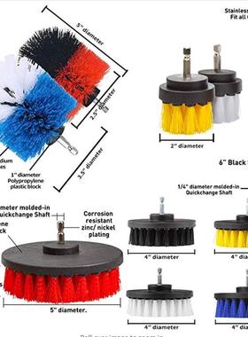 跨境卖电钻刷3房1件电动热清19366套洁套装厨卫生间墙面清洁刷头