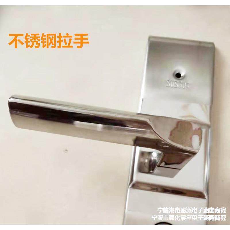 防盗门拉手大3门把手用锈04不钢锁具家无品牌/面板室外机械锁把配