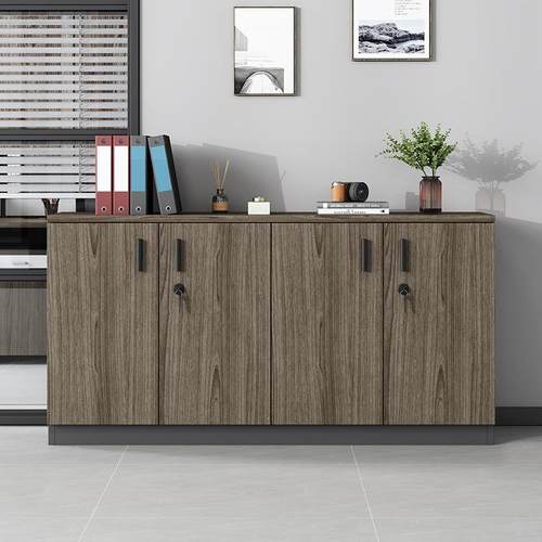 文件柜矮打柜公室茶带水柜木质储物柜锁印办SG-013机柜隔断柜资料