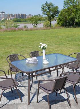 套户外外桌椅伞藤椅三件室椅子露天台休闲阳台防水防MRE带晒庭院