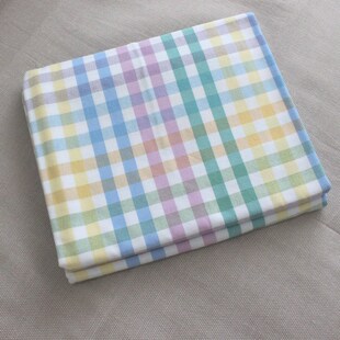 老粗布纯棉床单英伦格子单人B床双人床吸汗透气防滑棉布床单