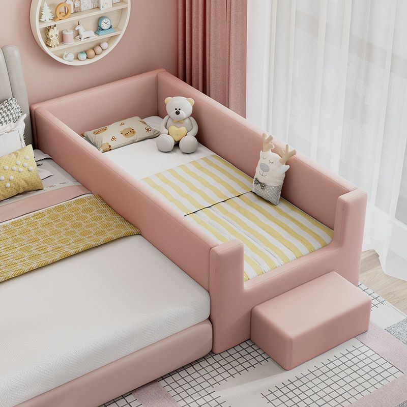 实木儿童床男孩婴儿小床带护栏女孩公主床宝宝床边床加宽拼接大床