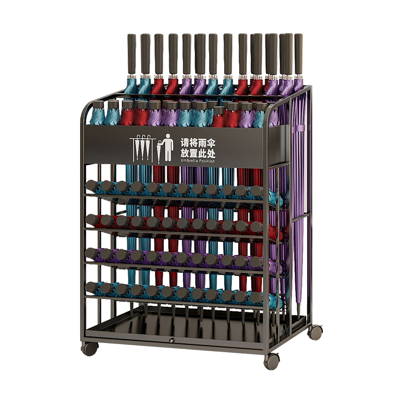 雨伞架收纳层架商用大容量酒店大堂教室班级门口雨伞沥水存放置物