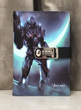 密码锁日记本带锁密码本儿童个性创意简约手账本女记账笔记本子男