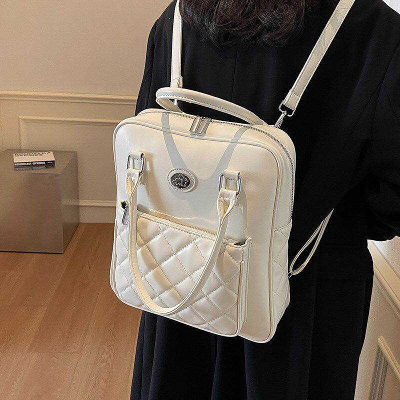 学院风手提小包包女2025新款冬季百搭上课双肩包时尚多功能斜挎包