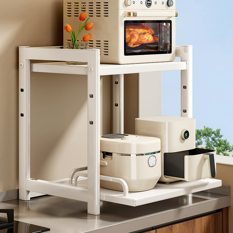 抽拉微波炉架子台面置物架厨房家用空气炸锅烤箱台面电饭煲锅收纳,厨房/烹饪用具,厨房置物架/置物柜/角架,淘宝优惠券,粉丝福利购,淘宝优惠卷