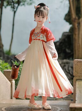 汉服女童2025新款春秋儿童古风演出服女孩超仙裙子中国风古装夏季
