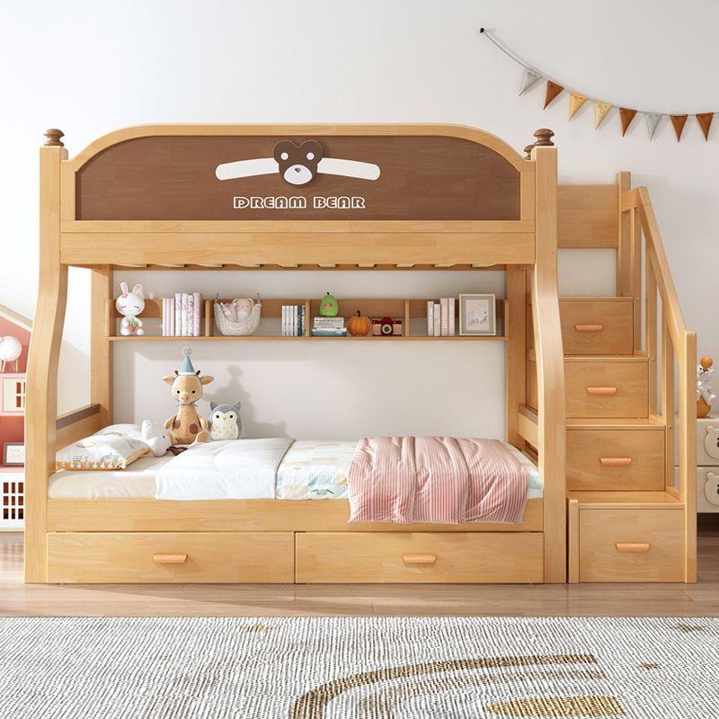 喜挚成人两层床母子床高低床子母床上下铺床儿童双层床实木上下床